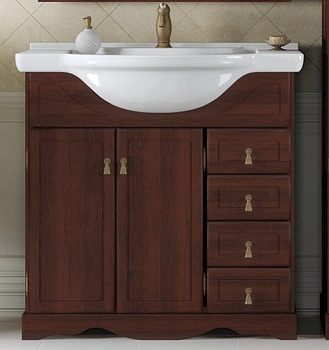 Тумба под раковину Opadiris Клио 70 орех антикварный 00-00002503 Тумба под раковину Opadiris Клио 70 орех антикварный 00-00002503