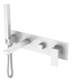 Смеситель для ванны Boheme Qubic Matt White 474-2-MW встроенный Смеситель для ванны Boheme Qubic Matt White 474-2-MW встроенный