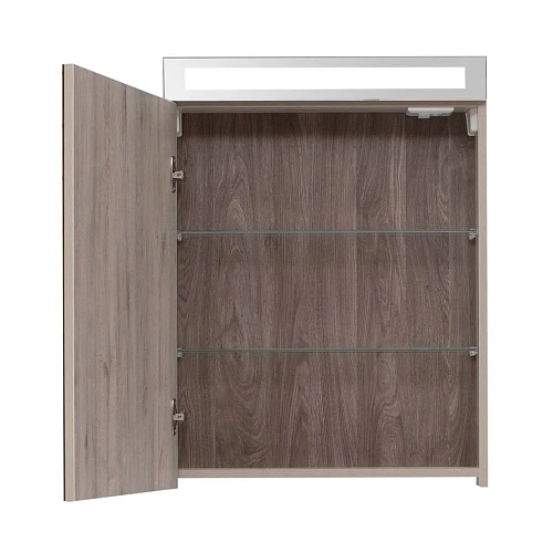 Зеркальный шкаф DREJA MAX, 60 см, 1 дверца, 2 стеклянные полки, дуб кантри 77.9006D Зеркальный шкаф DREJA MAX, 60 см, 1 дверца, 2 стеклянные полки, дуб кантри 77.9006D