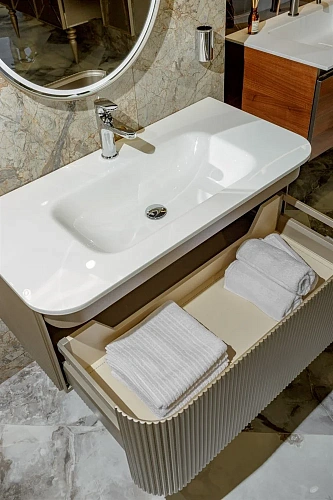 Тумба с раковиной Armadi Art OVALE 100 см DELMAR OV1110100-100 DELMAR Тумба с раковиной Armadi Art OVALE 100 см DELMAR OV1110100-100 DELMAR