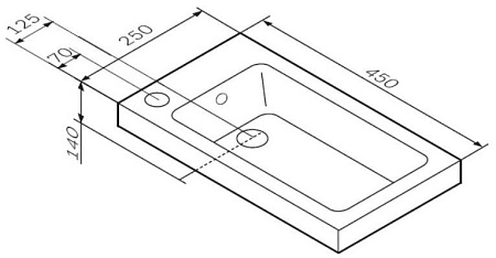 Раковина AM.PM X-Joy 45 M85AWCC0452WG белый глянец Раковина AM.PM X-Joy 45 M85AWCC0452WG белый глянец