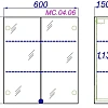 Зеркальный шкаф Aqwella MC 60 MC.04.06 белый, 600х700х15 мм Зеркальный шкаф Aqwella MC 60 MC.04.06 белый, 600х700х15 мм