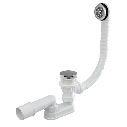 Слив-перелив Alcaplast A505CRM-80 click/clack хромированный пластик Слив-перелив Alcaplast A505CRM-80 click/clack хромированный пластик