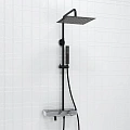 Душевая система WasserKRAFT A114.162.218.CB Thermo с термостатом черный Душевая система WasserKRAFT A114.162.218.CB Thermo с термостатом черный