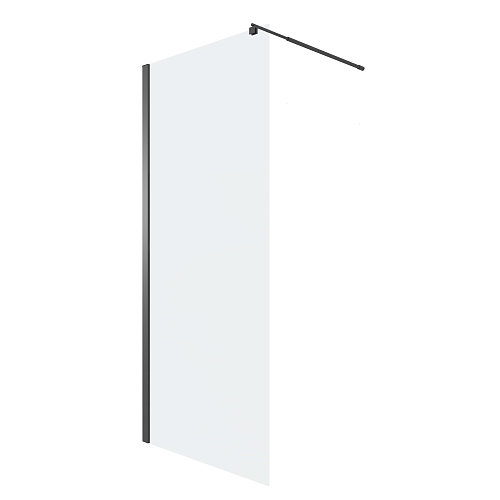 Душевая перегородка Niagara Eco NG-551-70BLACK (70x190) профиль черный, стекло прозрачное Душевая перегородка Niagara Eco NG-551-70BLACK (70x190) профиль черный, стекло прозрачное