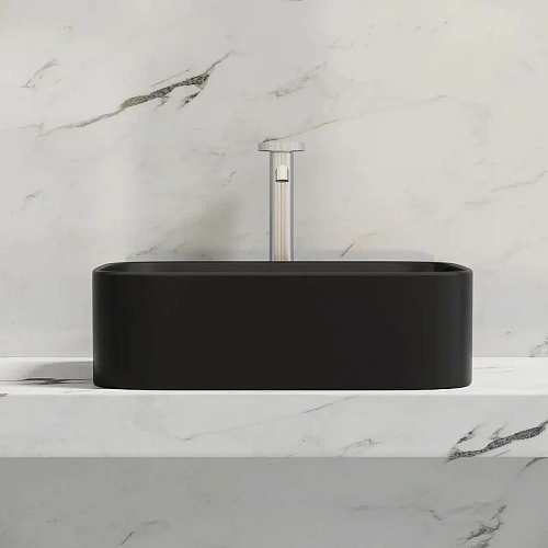 Раковина Ceramica Nova ELEMENT CN6052MB черный матовый накладная Раковина Ceramica Nova ELEMENT CN6052MB черный матовый накладная