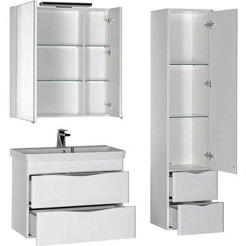 Комплект мебели Aquanet Орлеан 80 белый 00183185 Комплект мебели Aquanet Орлеан 80 белый 00183185