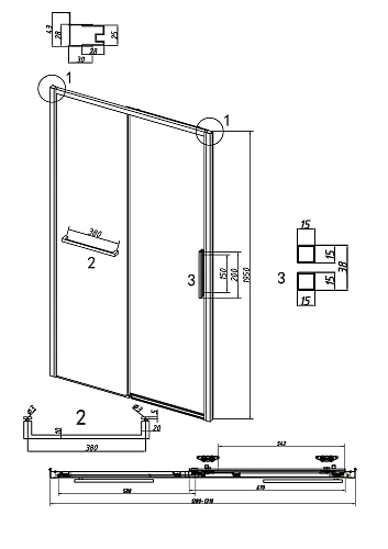 Душевая дверь GROSSMAN Style 100.K33.05.130.10.00 (130x195) хром, стекло прозрачное Душевая дверь GROSSMAN Style 100.K33.05.130.10.00 (130x195) хром, стекло прозрачное
