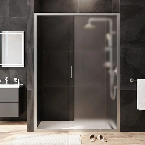 Душевая дверь AM.PM Gem W90G-140-1-195MM 140х195, стекло матовое, профиль хром матовый Душевая дверь AM.PM Gem W90G-140-1-195MM 140х195, стекло матовое, профиль хром матовый