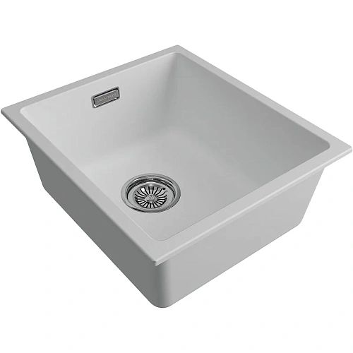 Кухонная мойка Paulmark LUMI 41UNI LU41-WH, белый, 410х460 Кухонная мойка Paulmark LUMI 41UNI LU41-WH, белый, 410х460