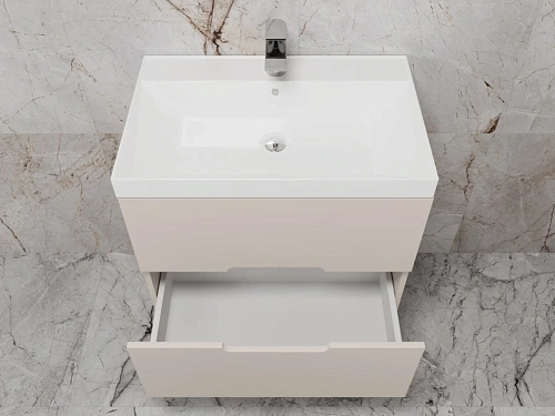 Тумба под раковину Style Line Матис 70, Classic 70, (2 ящика), крем, эмаль подвесная ЛС-00002309 Тумба под раковину Style Line Матис 70, Classic 70, (2 ящика), крем, эмаль подвесная ЛС-00002309