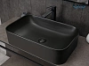Раковина Gid Bm9599 53366 накладная черная матовая 61x38x15