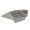 Кухонная мойка Lemark IRKANA 980 врезная угловая из кварцгранита, с крылом, грей 9910045 Кухонная мойка Lemark IRKANA 980 врезная угловая из кварцгранита, с крылом, грей 9910045
