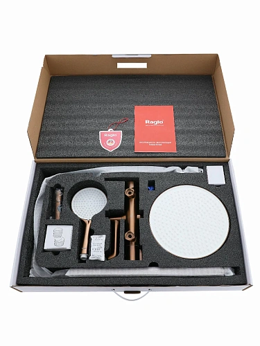 Душевая система Raglo R20.24.33 излив поворотный 15 см, матовая медь Душевая система Raglo R20.24.33 излив поворотный 15 см, матовая медь