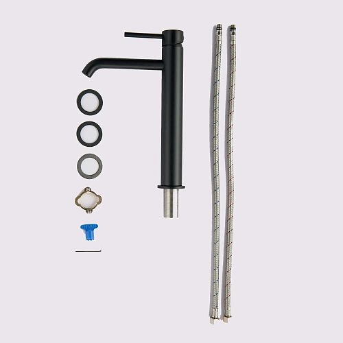 Смеситель для раковины Aquatek ЕВРОПА AQ1304MB Черный матовый Смеситель для раковины Aquatek ЕВРОПА AQ1304MB Черный матовый