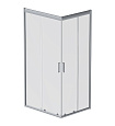 Душевой уголок AM.PM Gem W90G-404-100280-MT 100х80 стекло прозрачное, профиль серебро матовое Душевой уголок AM.PM Gem W90G-404-100280-MT 100х80 стекло прозрачное, профиль серебро матовое