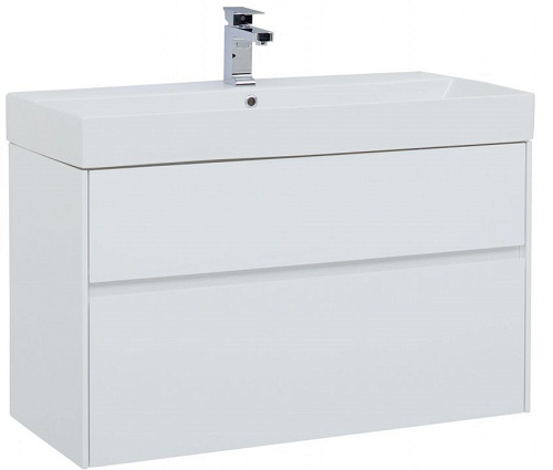 Тумба под раковину Aquanet Бруклин 100 белый 00203961 Тумба под раковину Aquanet Бруклин 100 белый 00203961