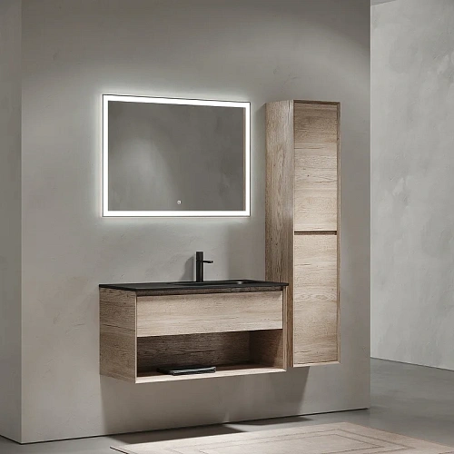 Тумба под раковину Sancos Marmi 1.0 MR1.0100REG правая, 995х445х520, дуб галифакс натуральный, подвесная Тумба под раковину Sancos Marmi 1.0 MR1.0100REG правая, 995х445х520, дуб галифакс натуральный, подвесная