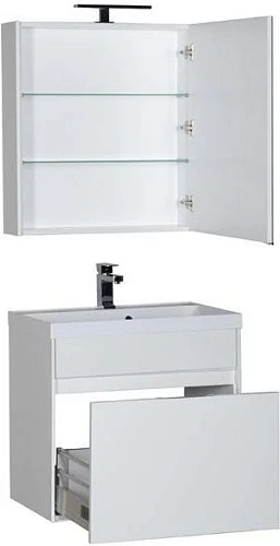 Комплект мебели Aquanet Латина 70 белый (1 ящик) 00180122 Комплект мебели Aquanet Латина 70 белый (1 ящик) 00180122