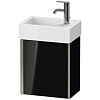 Картинка анонса товара «тумба под раковину duravit xviu xv4230rb140 подвесная 36.4 см черный глянцевый»