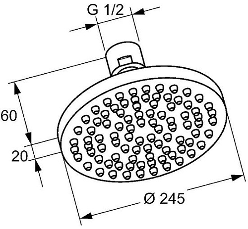 Верхний душ Kludi A QA 245 66511N0-00 брашированное золото Верхний душ Kludi A QA 245 66511N0-00 брашированное золото