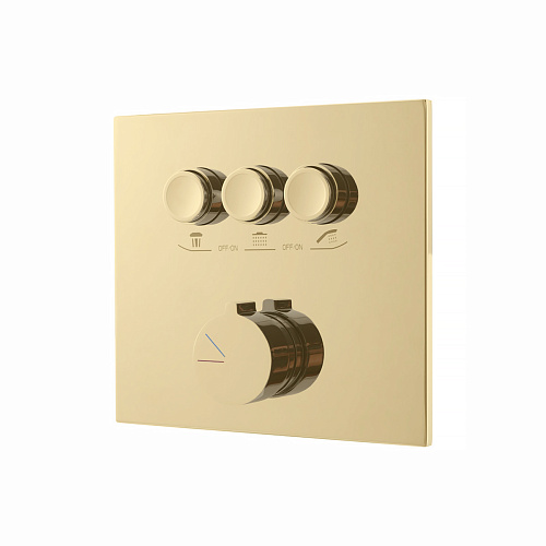 Смеситель для душа Vincea VSCV-431BG4 встраиваемый, брашированное золото Смеситель для душа Vincea VSCV-431BG4 встраиваемый, брашированное золото