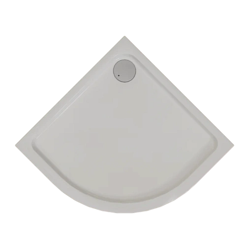 Душевой уголок Radomir Берген RD 80х80 1-03-1-0-0-3490 радиальный, стекло прозрачное, поддон с каркасом и сифоном хром, профиль белый Душевой уголок Radomir Берген RD 80х80 1-03-1-0-0-3490 радиальный, стекло прозрачное, поддон с каркасом и сифоном хром, профиль белый