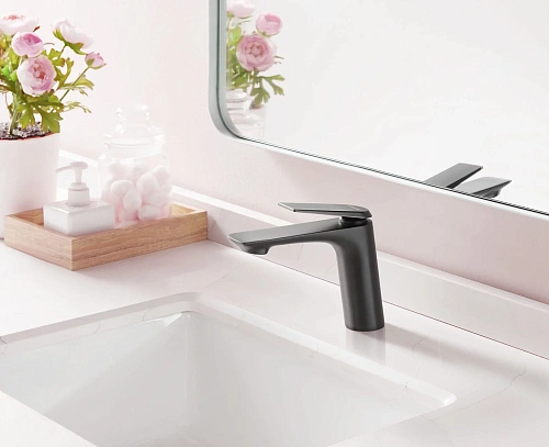 Смеситель для раковины ARROW AMP1145LF90, серый Смеситель для раковины ARROW AMP1145LF90, серый