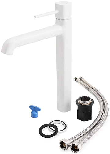 Смеситель для раковины STWORKI Эстерсунд ES-02w белый 550242 Смеситель для раковины STWORKI Эстерсунд ES-02w белый 550242