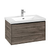Картинка анонса товара «тумба под раковину villeroy &amp; boch subway 3.0 с подсветкой stone oak / stone oak c573l1rk»