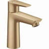 Картинка анонса товара «смеситель для раковины hansgrohe talis e со средним изливом и без сливного набора 71712140, шлиф. бр»