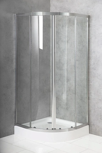 Душевой уголок BelBagno DUE-R-2-90-C-Cr 90x90 см, профиль хром, стекло прозрачное Душевой уголок BelBagno DUE-R-2-90-C-Cr 90x90 см, профиль хром, стекло прозрачное