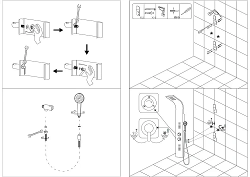 Душевая панель Taliente S02 165x20см, хром, с изливом TA-G-S02C+s Душевая панель Taliente S02 165x20см, хром, с изливом TA-G-S02C+s