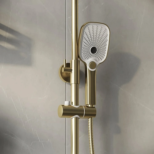 Душевая система GROSSMAN Advans 500.K35.09.320 золото сатиновый Душевая система GROSSMAN Advans 500.K35.09.320 золото сатиновый