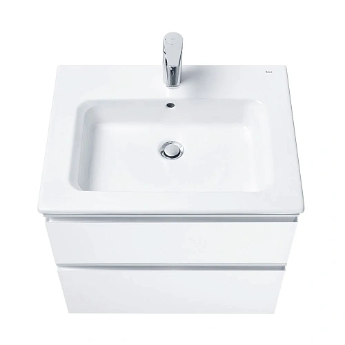 Тумба под раковину Roca The Gap 60 белый глянец 2 ящика A857397806 Тумба под раковину Roca The Gap 60 белый глянец 2 ящика A857397806