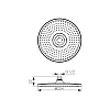 Верхний душ Kaiser диаметр 254 мм хром SH-290 Верхний душ Kaiser диаметр 254 мм хром SH-290