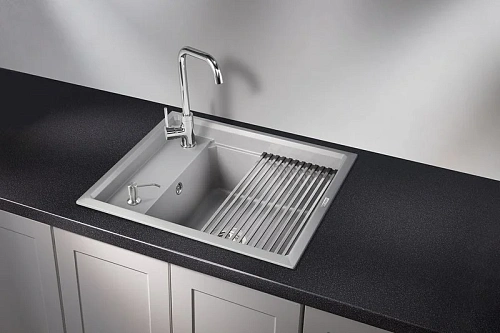 Кухонная мойка Granula KS-6004, АЛЮМИНИУМ, кварц 600х510 Кухонная мойка Granula KS-6004, АЛЮМИНИУМ, кварц 600х510