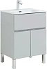 Тумба под раковину Aquanet Алвита New 60 1 ящик, 2 дверцы, серый 00277548