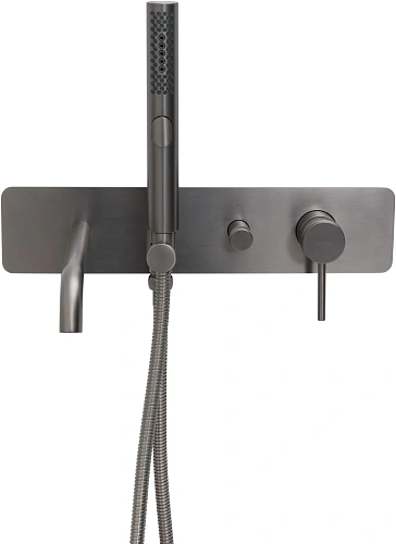 Смеситель для ванны Allen Brau Priority 5.31A05-MG (с внутренней частью) графит брашированный Смеситель для ванны Allen Brau Priority 5.31A05-MG (с внутренней частью) графит брашированный