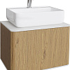 Тумба с раковиной STWORKI Ноттвиль 60 дуб верона, без выреза под смеситель 444538 Тумба с раковиной STWORKI Ноттвиль 60 дуб верона, без выреза под смеситель 444538