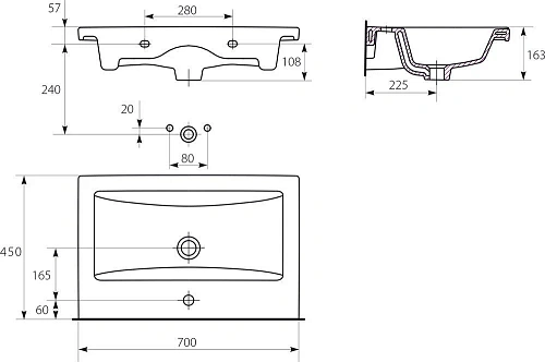 Комплект мебели DIWO Ростов 70 белая, в современном стиле, с рисунком (гарнитур, комплект) 461335 Комплект мебели DIWO Ростов 70 белая, в современном стиле, с рисунком (гарнитур, комплект) 461335