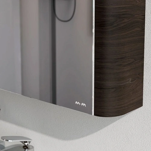 Зеркальный шкаф AM.PM Sensation M30MCL0801TF левый, 80 см, с подсветкой, табачный дуб Зеркальный шкаф AM.PM Sensation M30MCL0801TF левый, 80 см, с подсветкой, табачный дуб