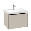 Картинка анонса товара «тумба под раковину villeroy &amp; boch subway 3.0 с подсветкой cashmere grey / cashmere grey c575l1vn»