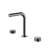 Картинка анонса товара «смеситель для раковины boheme stick 152-sgm.2 touch на 3 отверстия shine gun metal»