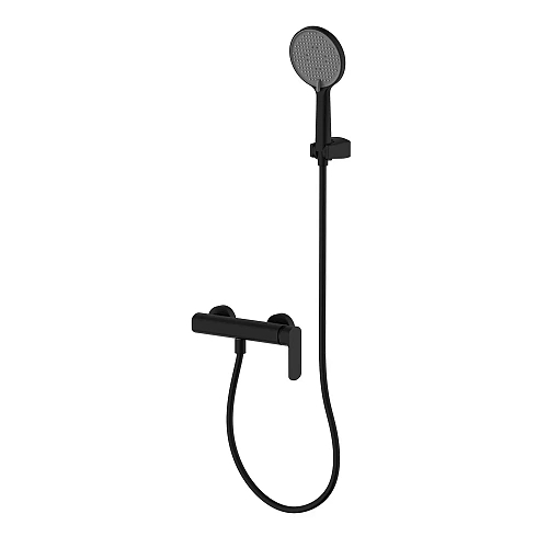 Смеситель для душа AQUAme Monza AQM6313MB с душевым набором, 3 режима, Черный матовый Смеситель для душа AQUAme Monza AQM6313MB с душевым набором, 3 режима, Черный матовый