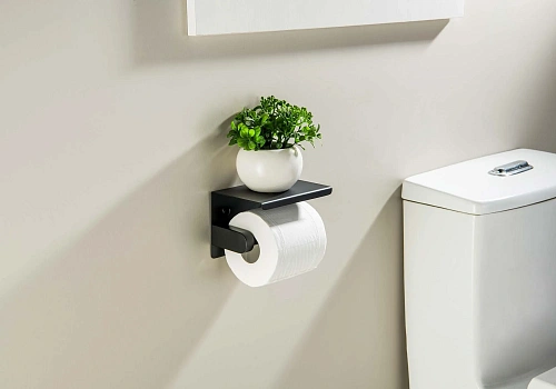 Держатель туалетной бумаги Aquatek ЕВРОПА AQ4939MB черный матовый Держатель туалетной бумаги Aquatek ЕВРОПА AQ4939MB черный матовый