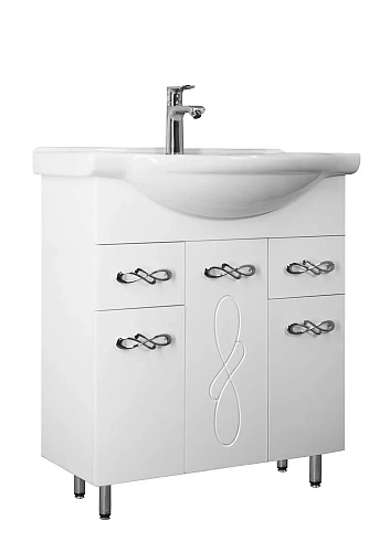 Тумба с раковиной Style Line Венеция 75 (2 ящ.) Байкал 75 ЛС-00002282 Тумба с раковиной Style Line Венеция 75 (2 ящ.) Байкал 75 ЛС-00002282