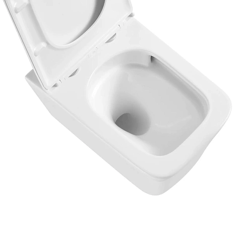 Унитаз подвесной GROSSMAN GR-4441SQ 53x36x36,5 белый, безободковый, торнадо с тонкой крышкой Унитаз подвесной GROSSMAN GR-4441SQ 53x36x36,5 белый, безободковый, торнадо с тонкой крышкой