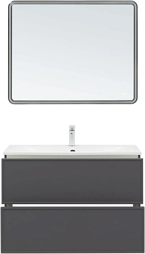 Тумба под раковину Aquanet Арт 90 ясень графит 00329613 напольная/подвесная Тумба под раковину Aquanet Арт 90 ясень графит 00329613 напольная/подвесная