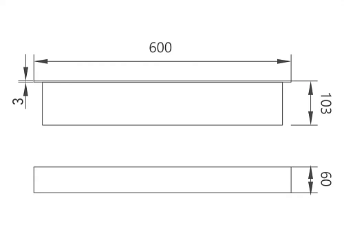 Полка ABBER Nischen AN3010MB черная матовая Полка ABBER Nischen AN3010MB черная матовая